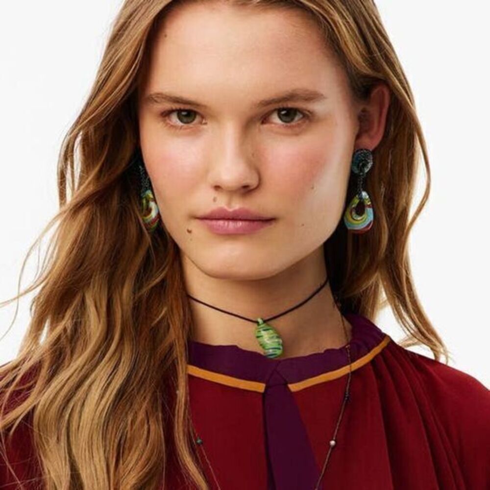ZARA Glass Earrings Limited Edition NWT